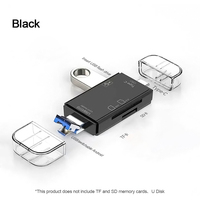 1PCS 6 in 1 Card Reader OTG Type C Micro SD Card Reader Flash Drive Smart Memory Card Reader USB 2.0 TF CF Cardreader Adapter