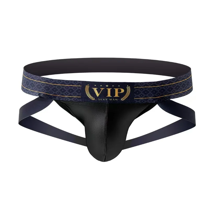 Men's Thongs String Sexy Briefs Underwear Breathable Thong Silky Panties Low Waist Shorts G-String Jockstraps Gay Erotic Panties view 4