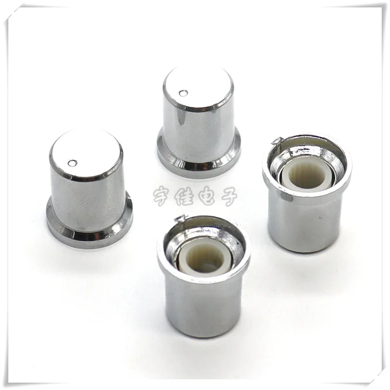 10PCS 15MM Sun Pattern Plastic Knob cap, water-plated Silver Power Amplifier Knob cap, Potentiometer Knob cap, Audio Accessories