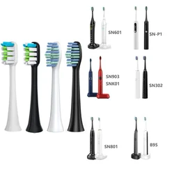 Replacement Toothbrush Heads For SOUNESS SN303/SN903/SN901/905/601/SN801/SN810/SN201/SNK01/ST802/ST903 Electric Brush Nozzle