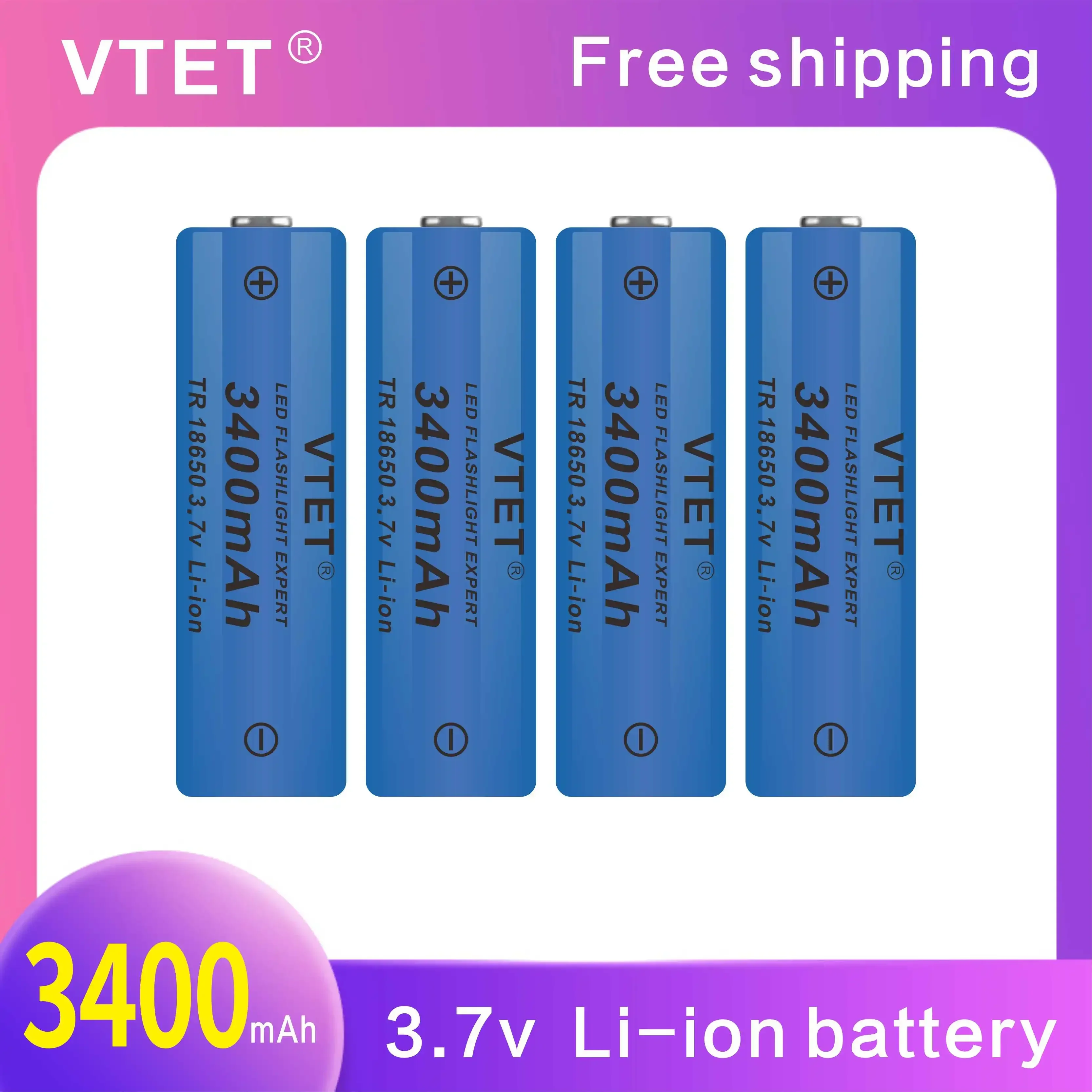 2024 3.7V 3400mAh akumulator litowo-jonowy do latarki Led DIY zrรณb zabawki bateria wentylatora wysokiej jakoลci bateria wielokrotnego uลผytku 18650
