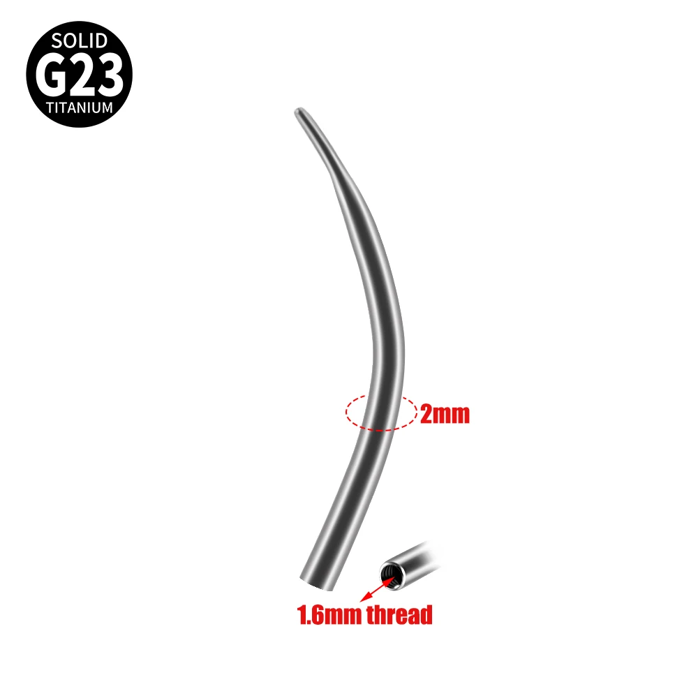 Titanium Curved Taper Insertion Pin Tool Piercing Kit