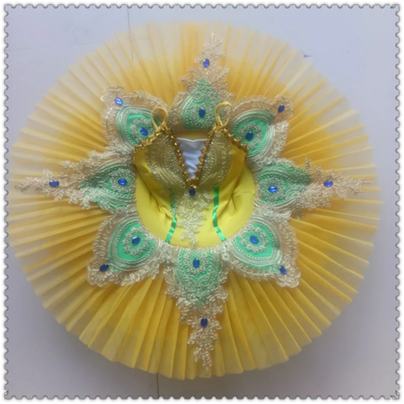 전문 투투 팬케이크 여성 발레 레오타드 성인 백조의 호수 댄스 의상 소녀 투투 발레리나 드레스