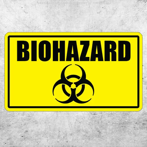 BIOHAZARD Sticker Radioactive Hazard Chemical Substance Vinyl Decal Car Window Safety Warning for Car Truck SUV Laptop