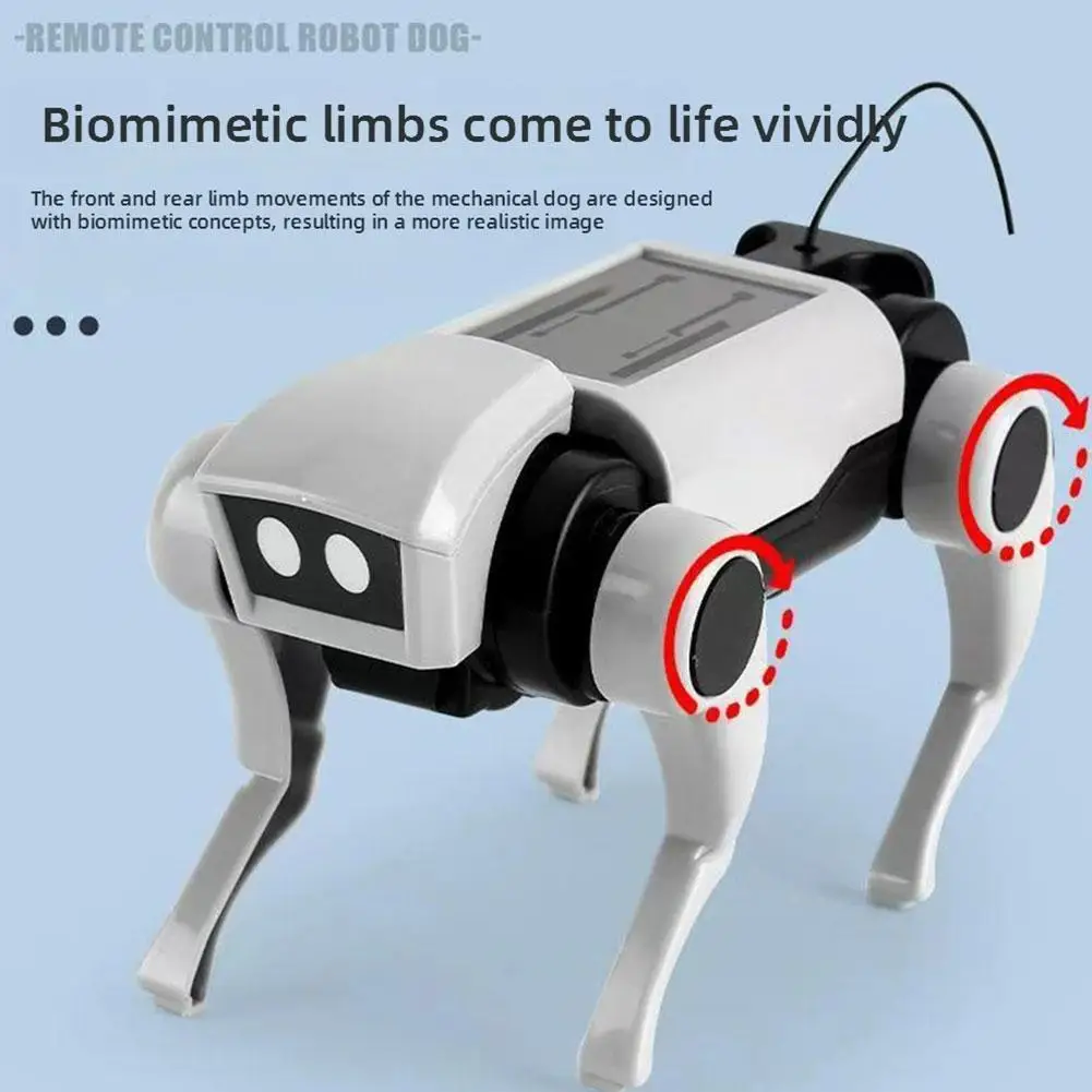 Remote Control Robot Toy Mechanical Dog Cat Assembly Kit 2 In 1 Diy Assembling Educational Toys  For Children Boys Girls