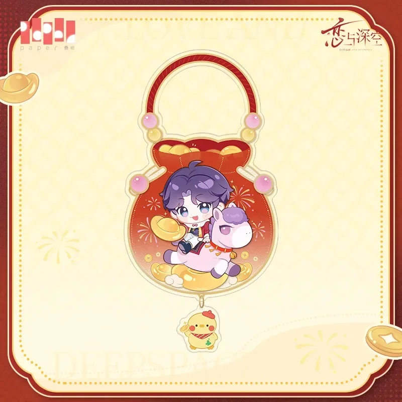 الحب والمساحة العميقة 2026 السنة الجديدة Xavier Zayne Rafayel Sylus Caleb الاكريليك قلادة محظوظ سحر #5