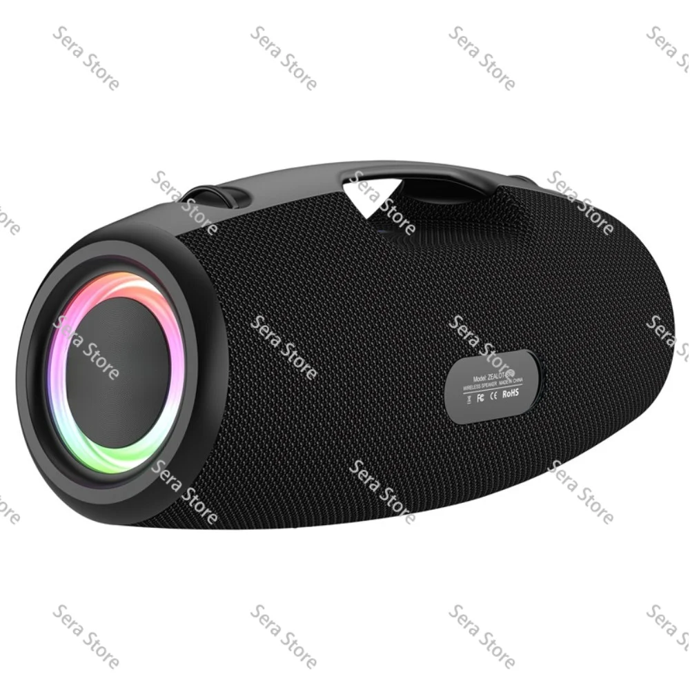 Outdoor Party Speaker Professional Bluetooth 100W Bass Portable Subwoofer Wireless Light Emitting Diode Light Hifi Speaker