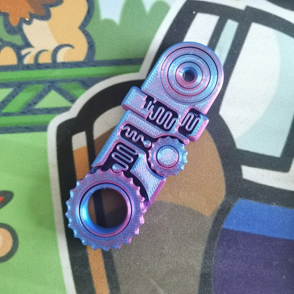 

5-в-1 гироскоп на кончиках пальцев, механический волчок, 3D-печать, ручной спиннер, шестерня, 360 ° Вращающаяся звездочка на кончиках пальцев