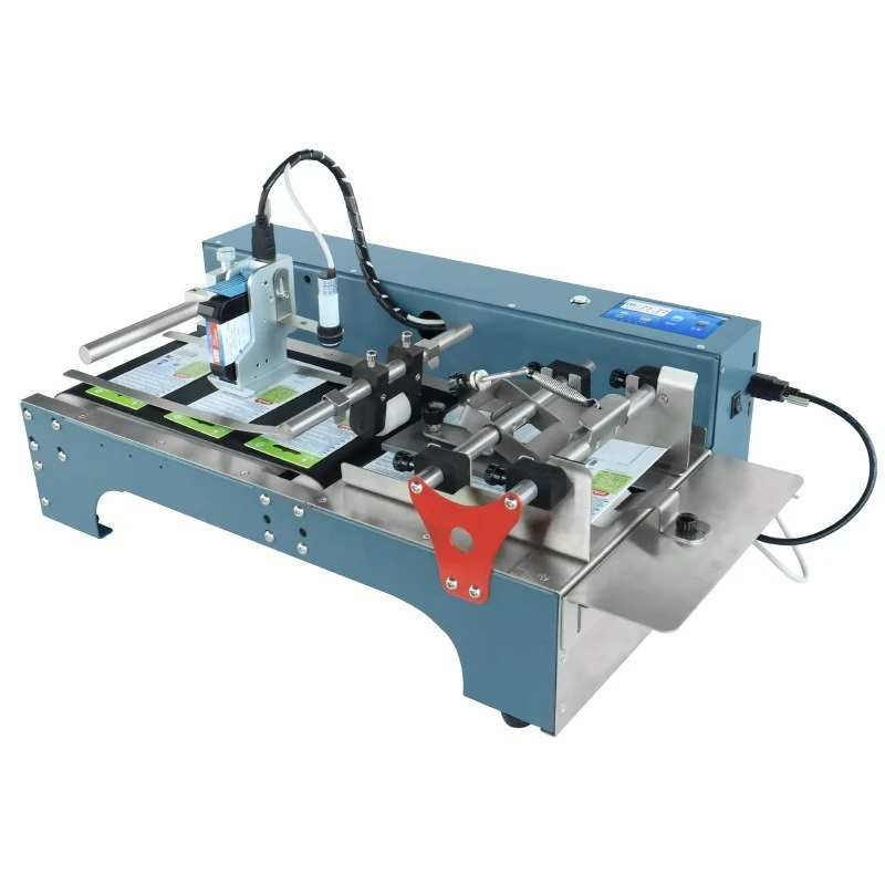 Fully Automatic Desktop Conveyor Inkjet Printer for Production Date Marking, Small Portable Coding Machine