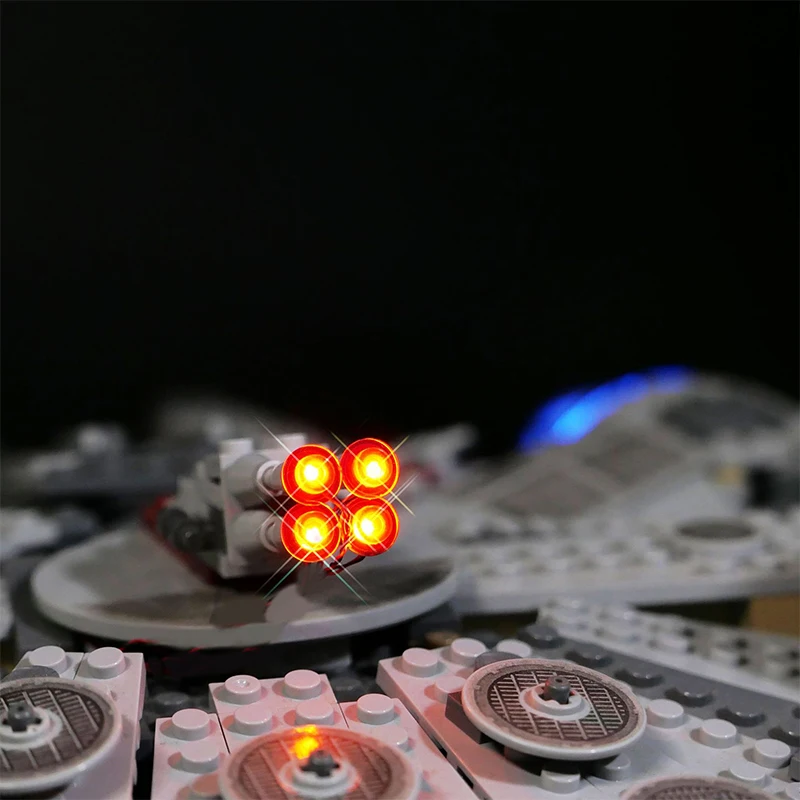 RC DIY LED Light Kit For LEGO Millennium Falcon 75105 Building Block Set（Only LED Light,Without Blocks Model）