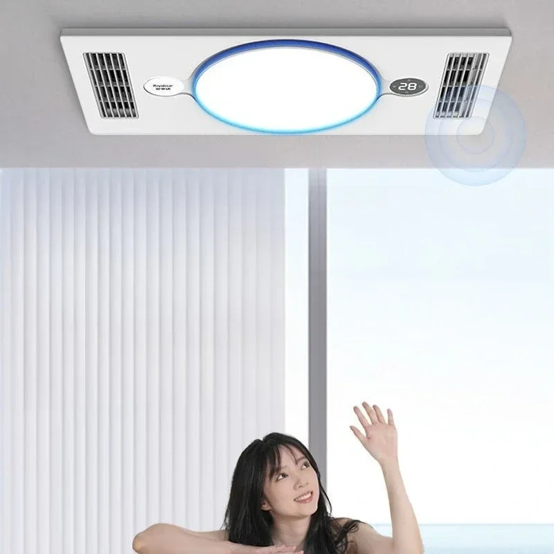 Durable600H-02A Wind Heating Three-color Lighting All-in-one Machine Lighting Exhaust Fan Heating Bathroom Integrated Ceiling He