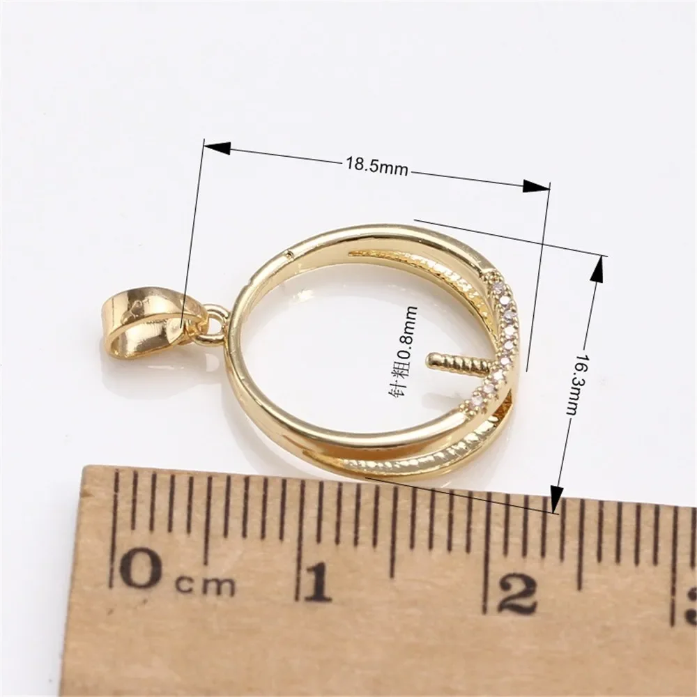 

DIY Gold-Plated Pearl Pendant Setting, Handmade Jewelry Crafting Accessories Jewelry Findings No Pearl No Chain