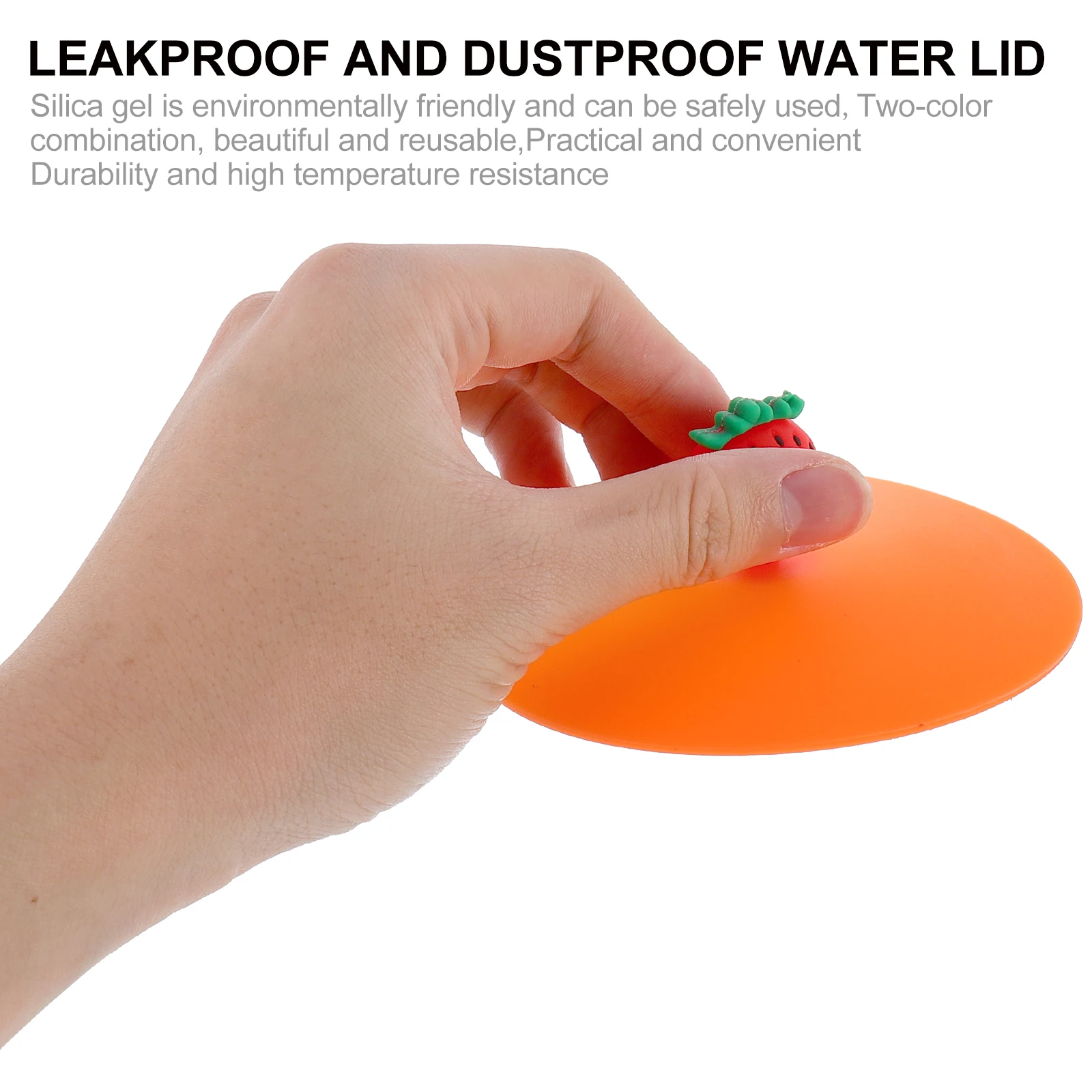 

4 Pcs Silicone Cup Lid Exquisite Cover Creative Mug Smooth Silica Gel Leakproof