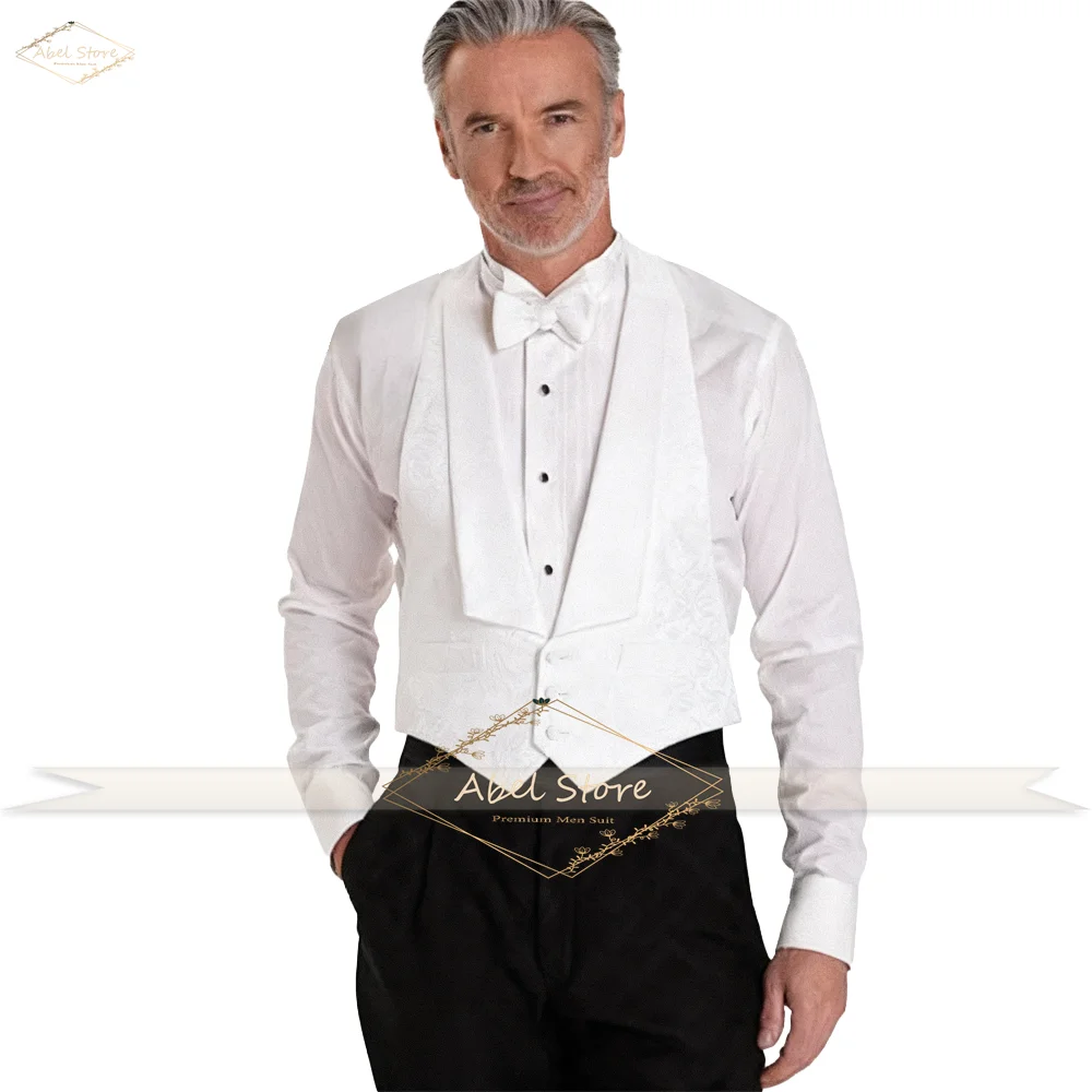 

Men's Jacquard Vest, Elegant Version, Exquisite Buttons, Textured Jacquard Fabric, Good for Formal Outfit Matching