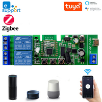 Zigbee Tuya Smart Switch 2CH Relay Module WIFI Motor Module USB 5V AC DC 7-32V 85-250V RF433 Smart light Garage Door Opener