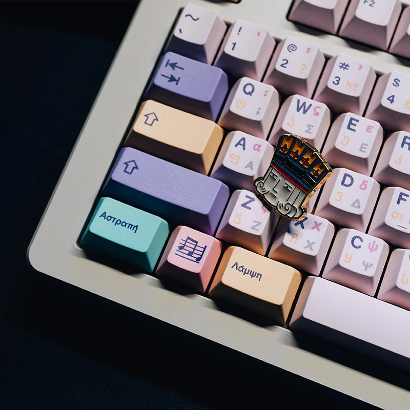 luva domikey unicorn keycap note theme multicolor anime keycap custom pbt cherry profile key cap point key caps para jogos 01