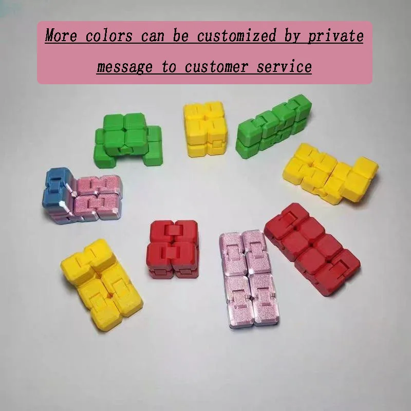 3D Printing Decompression Block Stress Relief Flip Toy Infinity Block Creative Educational Building Puzzle Toy