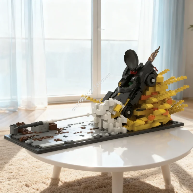 

835 шт. MOC BATMOBILE EXPLOSION Супергерои DCD Модель Строительные блоки Игрушка Архитектура Сборка DIY Рождественский подарок Творческая идея