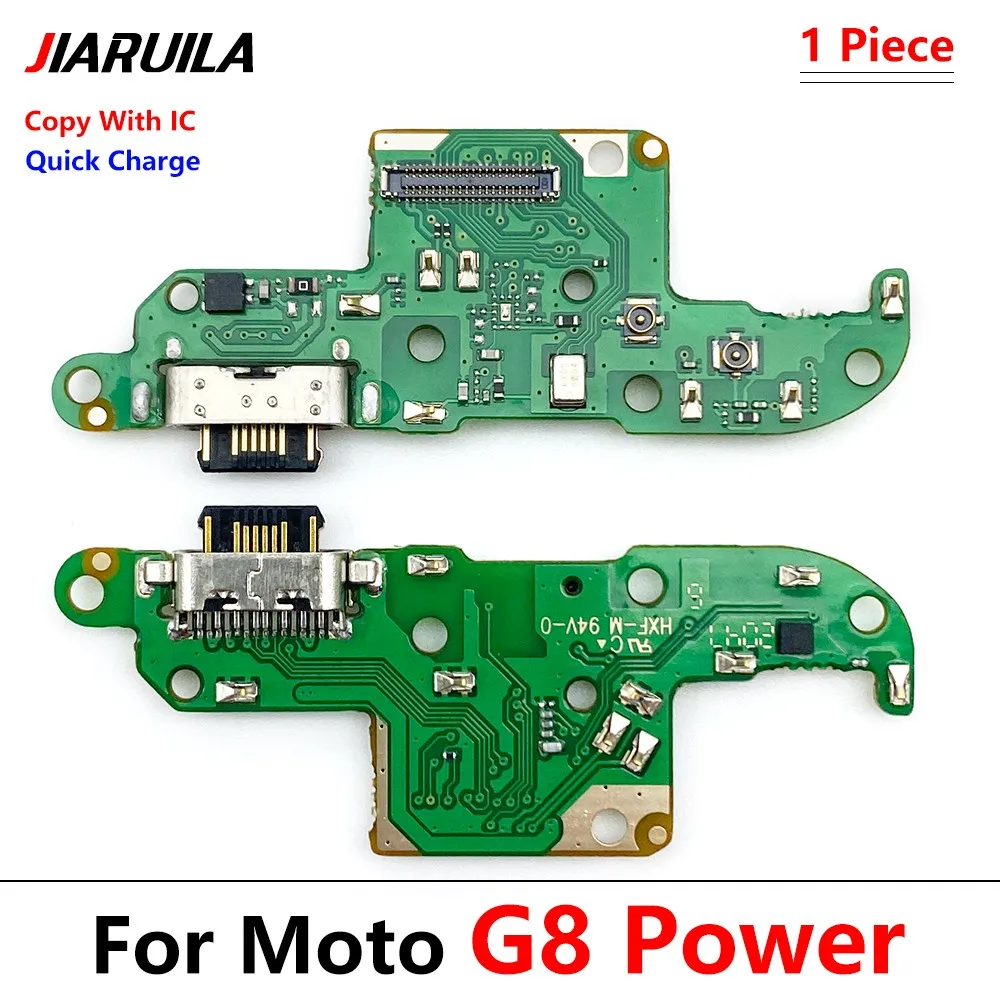 USB With Micro Charging Port Charger Dock Flex Cable With IC Microphone Board For Moto G6 G7 G8 G9 Play Plus Power Lite