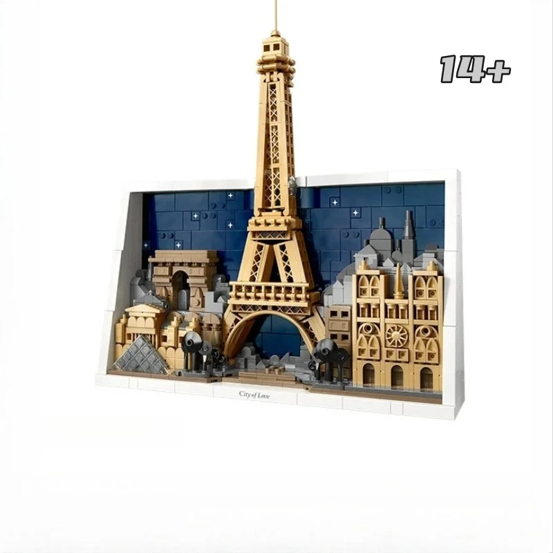 

Набор игрушек для сборки, детализированная копия Disney Innovative 21064 Paris Love City Collection, подарок на день рождения для всех возрастов
