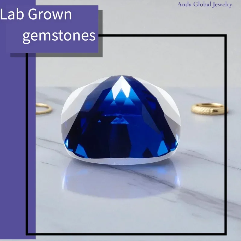 

L-Lab Grown Sapphire Cushion Cut Royal Blue Color AAA+Clarity Gems for Jewelry Setting&Custom Design Selectable AGL Certificate