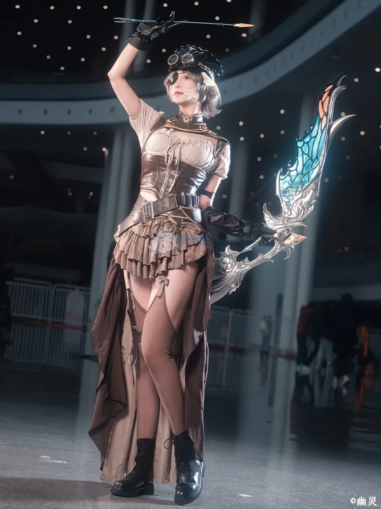 Disfraz de Final Fantasy para mujer, traje Sexy con sombrero, traje de fiesta, uniformes de Carnaval y Halloween, 480HQ, FF14