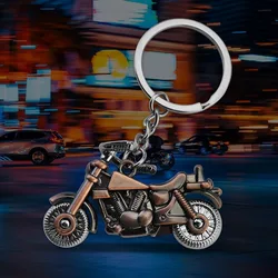 Cool Metal Motorcycle Keychain Miniature Simulation Motorcycle Keyring Men Car Key Chain Ring Holder Bag Pendant  Accessories