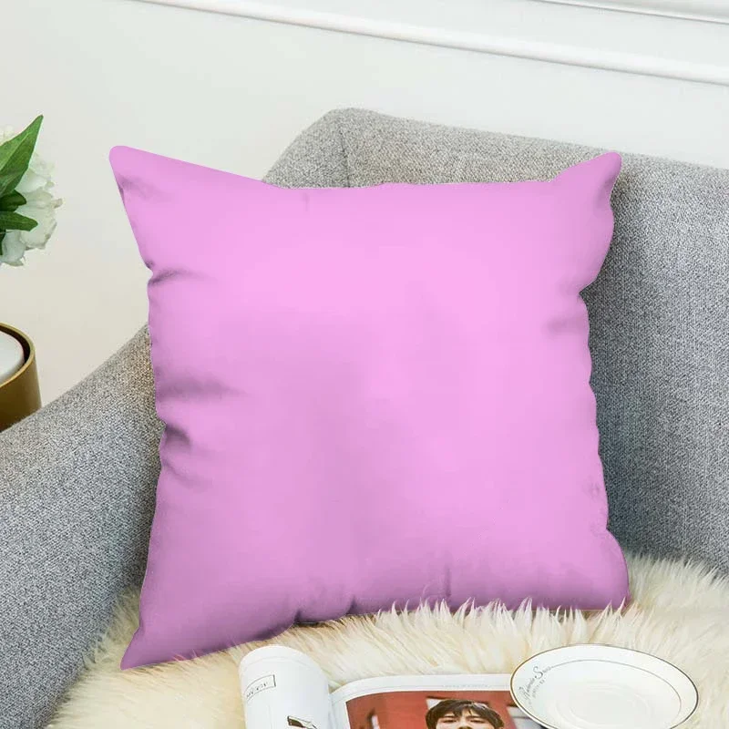 Solid Color Free Shipping Pillowcase Silk Pillowcases for Pillows 45x45 Pillow Cases Decorative Fall Decor Cushion Cover 40x40cm