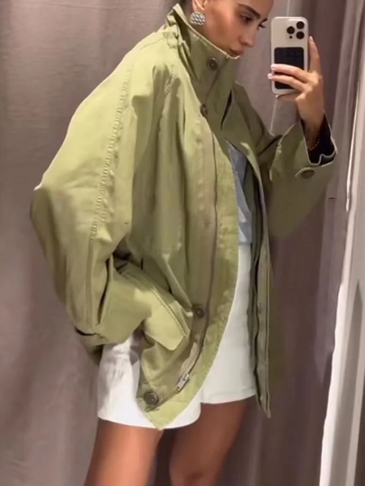 

HH Women Autumn Casual Coats Solid Turn-Down Collar Lace-Up Decoration Pockets Button Women Fashion Long Sleeves Jacket 2025