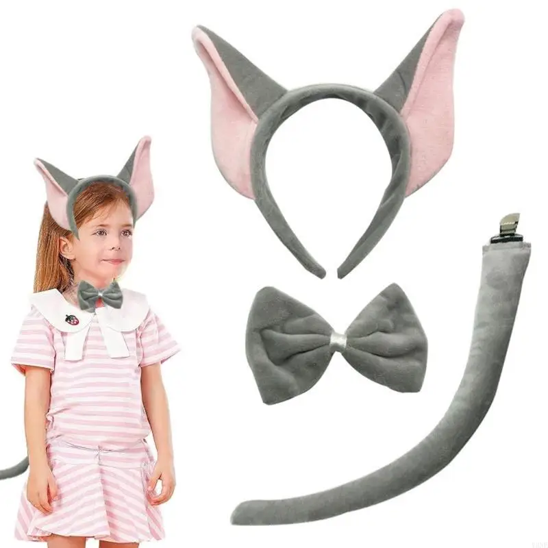 Y3NE Stretchy Pig Elephant Character Headband Practical Party Wear Accessory For Performances