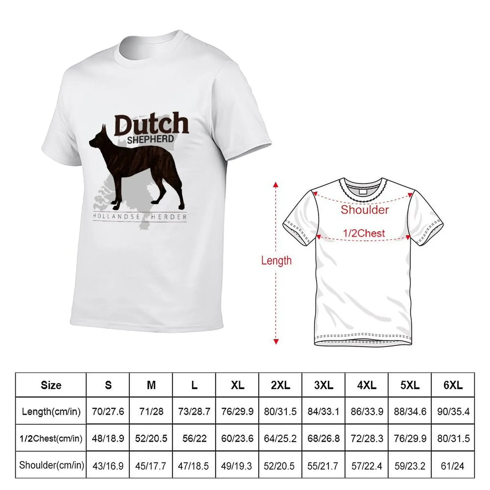 Dutch Shepherd - Dutchie T-Shirt man t shirt cotton t shirts with prints T-Shirt