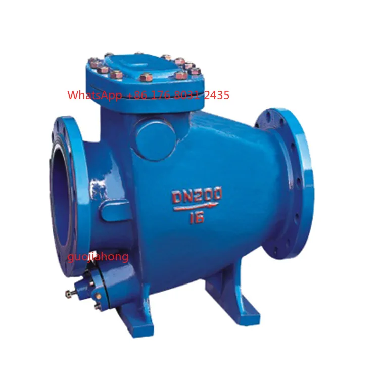 HH44X/T/H Type Manual Micro-Resistance Slow-Closing Check Valve Heavy Weight Pump Waterproof Hammer Check Valve Backflow