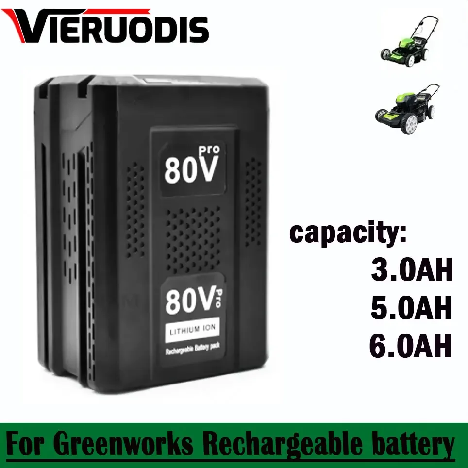 

For Greenworks high-quality 80V snowblower tool battery, 80V maximum lithium-ion battery GBA80200 GBA80250 GBA80400 GBA80500