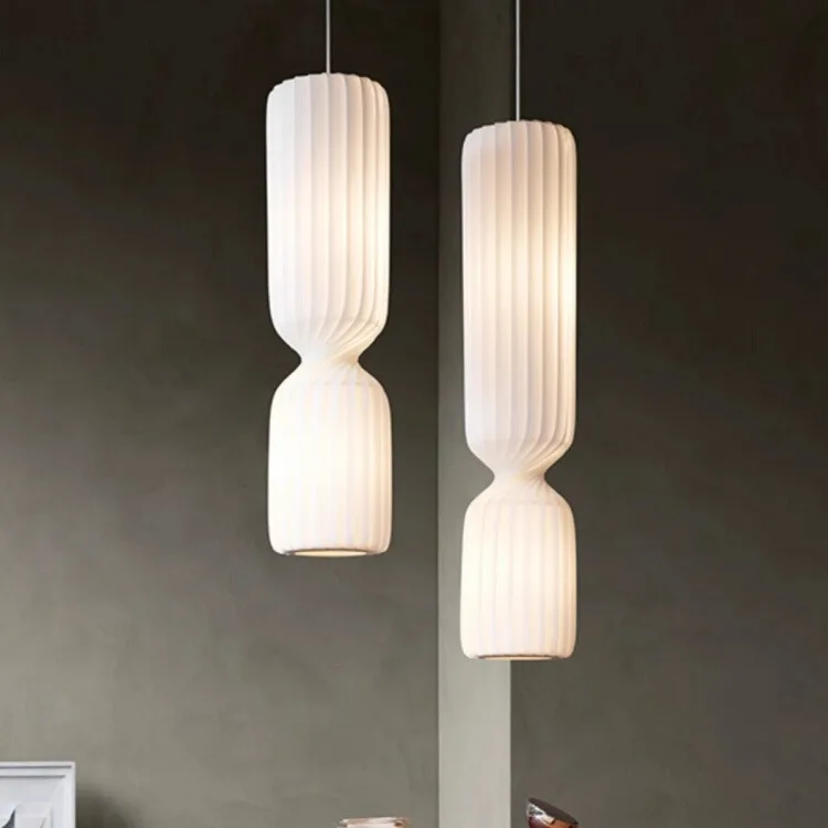 

Japanese Wabi-Sabi Silk Pendant Lamp, Creative Designer Lamp for Dining Room, Bedroom, Homestay Decor