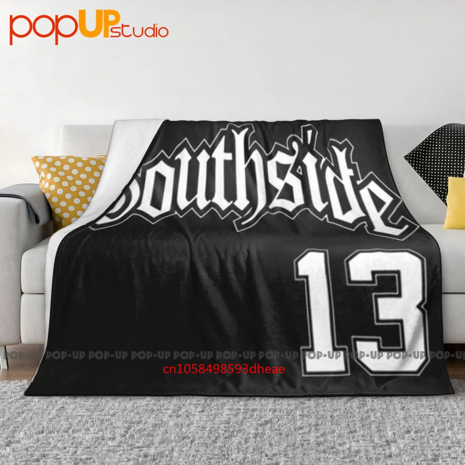 South Side 13 Jersey Cholo Chicano Latino Cobertor Ultra Macio Colcha Capa de Sofá de Inverno Capas de Cama