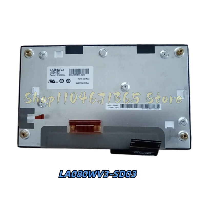 LA080WV3-SD03 LA080WV3(SD)(03) 8-inch LCD Screen with Touch Control for Kia and Hyundai Car Navigation Audio European Version