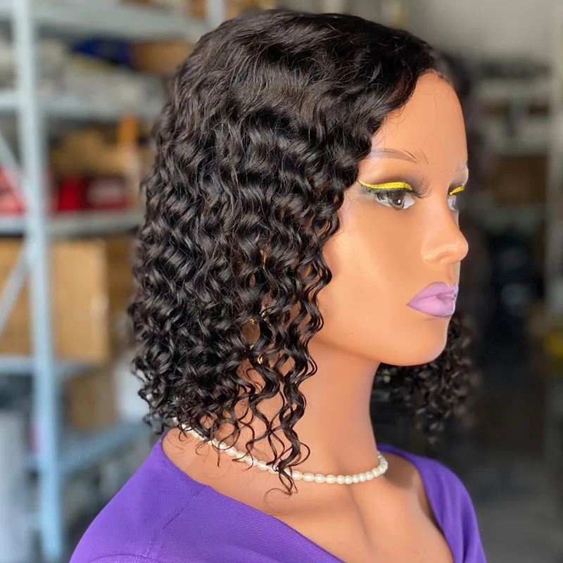 Hochwertige 230% Dichte Glueless Bob Perücken 5x5 Lace Closure Echthaar Wasserwellen-Perücke Weicher Natürlicher Look Einfacher Stil Komfort 190g – Detail 3