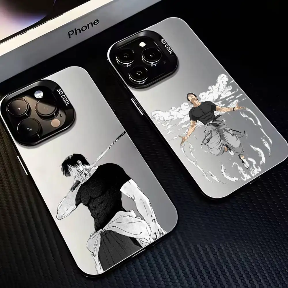 

J-Jujutsu K-Kaisen T-Toji F-Fushiguro For iPhone17,16,15,14,13,12,11 Plus,Pro Colorful Silver Phone Case