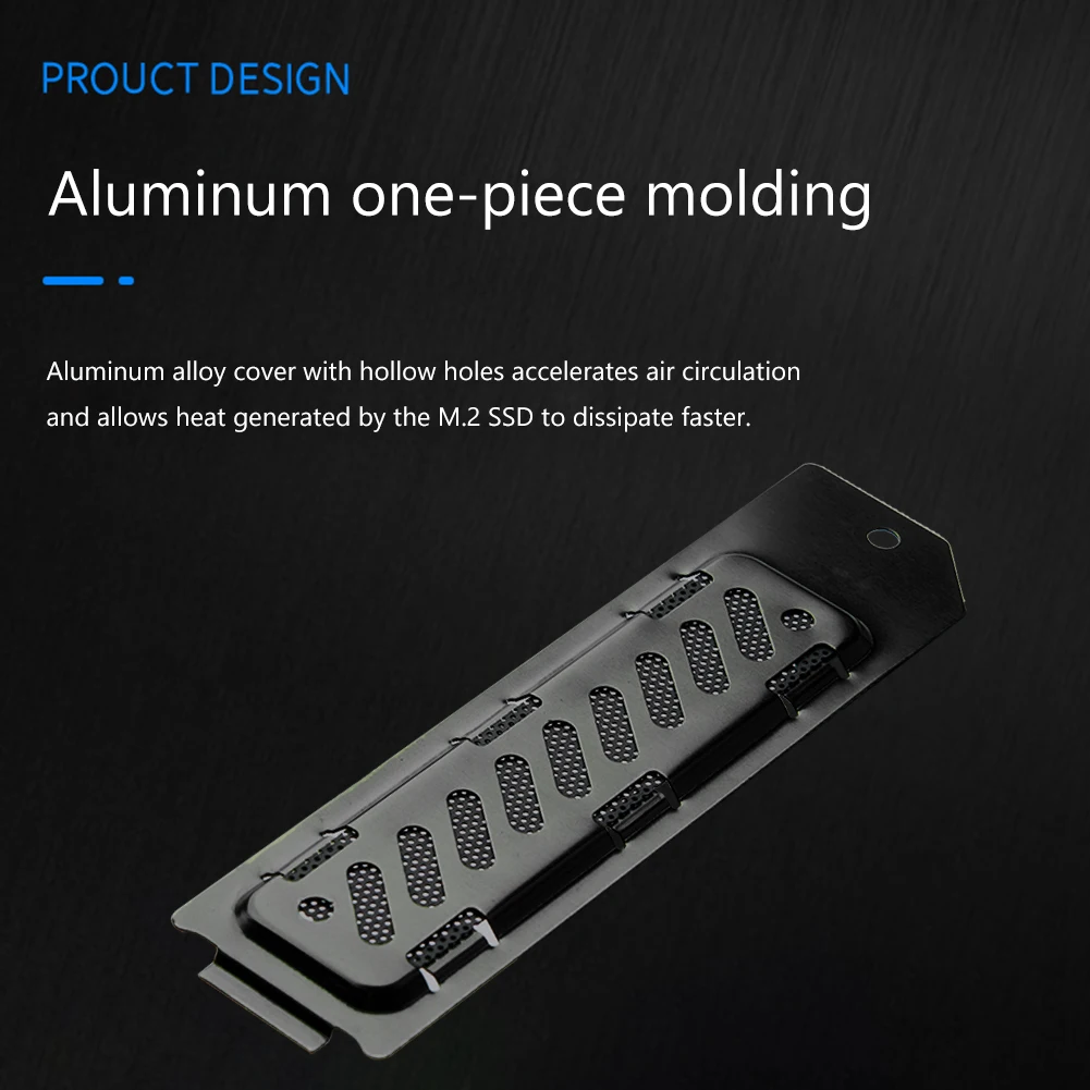 SSD Heatsink Dust Cover Radiator Dust Cover Breathable Hole Cooling and Dust Proof for PS5 Slim M.2 NVMe 2280 SSD Expansion Slot view 3