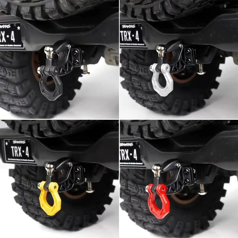 Crochet de remorque en métal, modèle de Simulation pour voiture sur chenilles 1/10 1/8 RC Traxxas TRX4 SCX10 RC4WD D90 K10 TF2 TRX6 MK07 Tank 300 Wrangler
