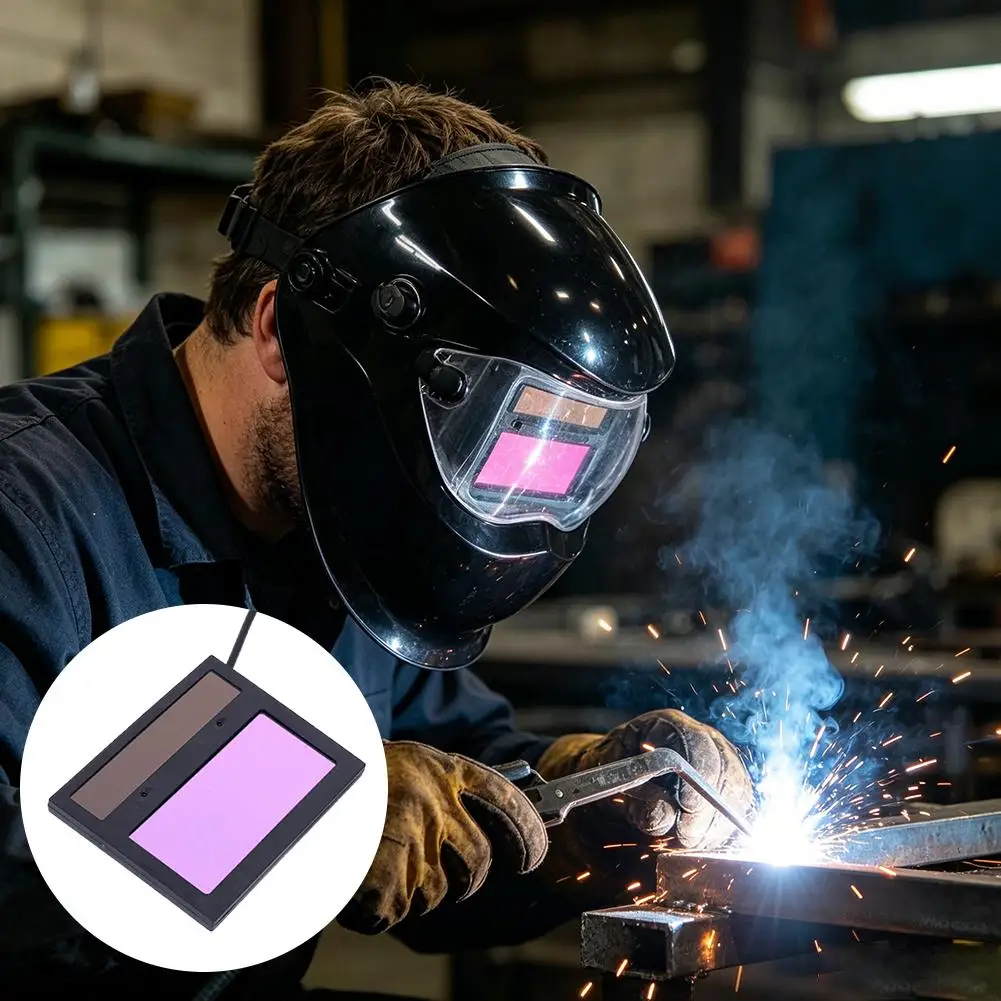 TX500C 110*90mm Solar Panel Welding Helmet Lens Welding Mask Auto Darkening Lens Automatic optical lenses - view 3