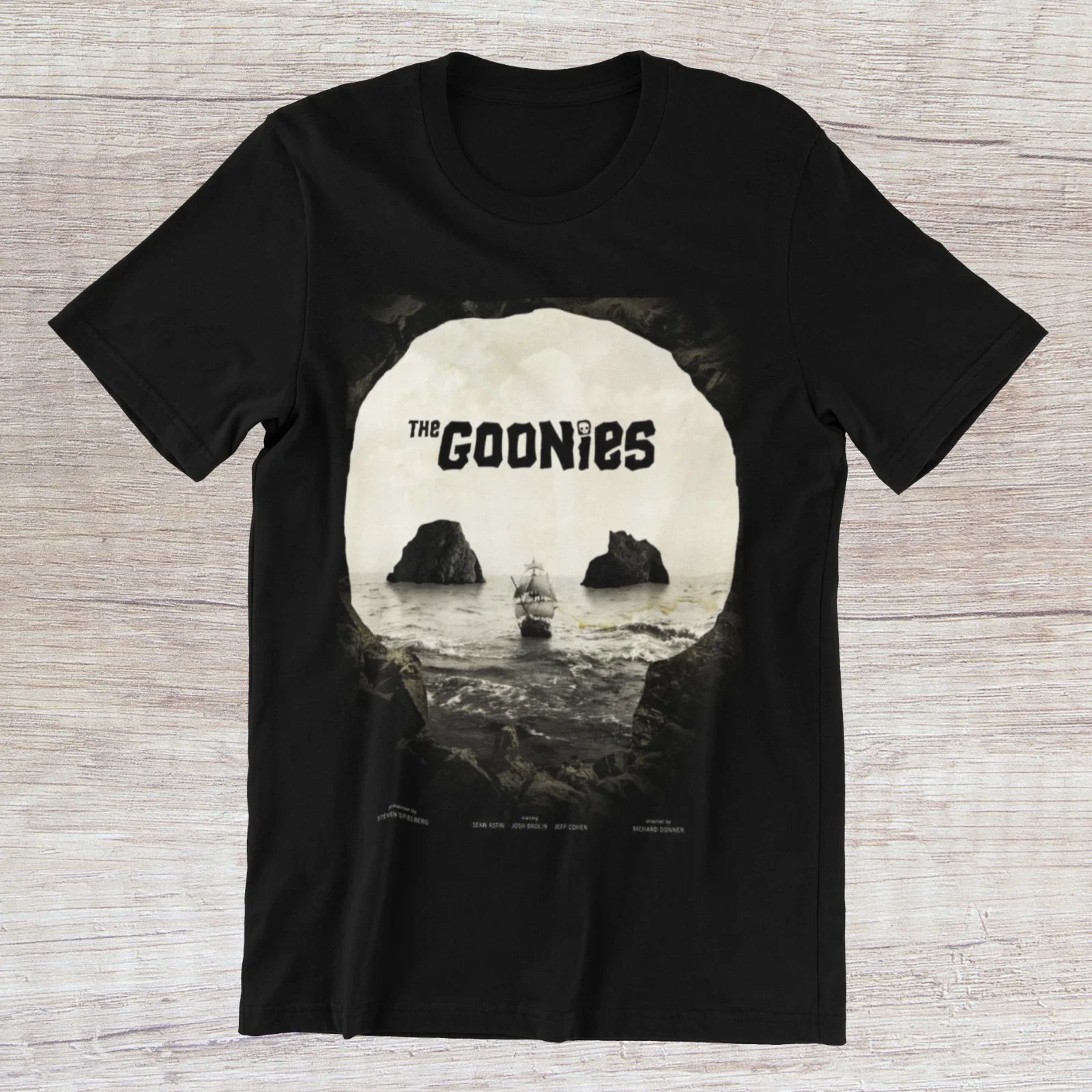 The Goonies T-Shirt Rare 1985 Movie Poster Art on a Quality Ring Spun Cotton Tee image 2
