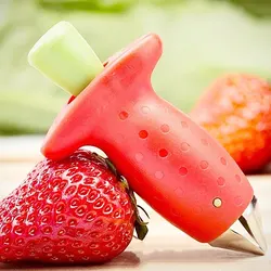 Tomato Stem Fruit Corer Strawberry Stem Remover Ware  Strawberry Kitchen Gadget Tool Knife Pineapple Hole Seed Vegetable Cutter