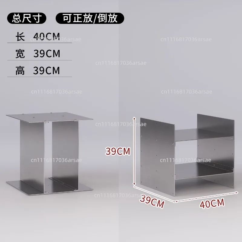 Bedside Table Bookshelf Coffee Movable Corner Stainless Steel Metal Bauhaus Modular Storage Rack Floor Stand Multi-Functional