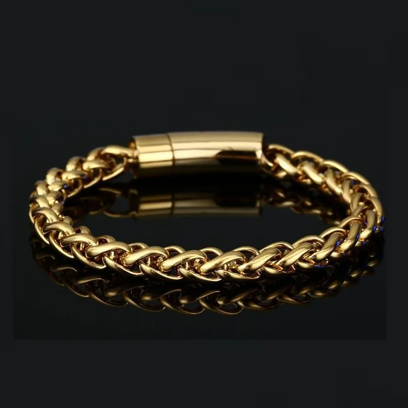 316L Stainless Steel Keel Chain Bracelet for Men Women High Quality Strong Solid Kpop Jewelry Gift