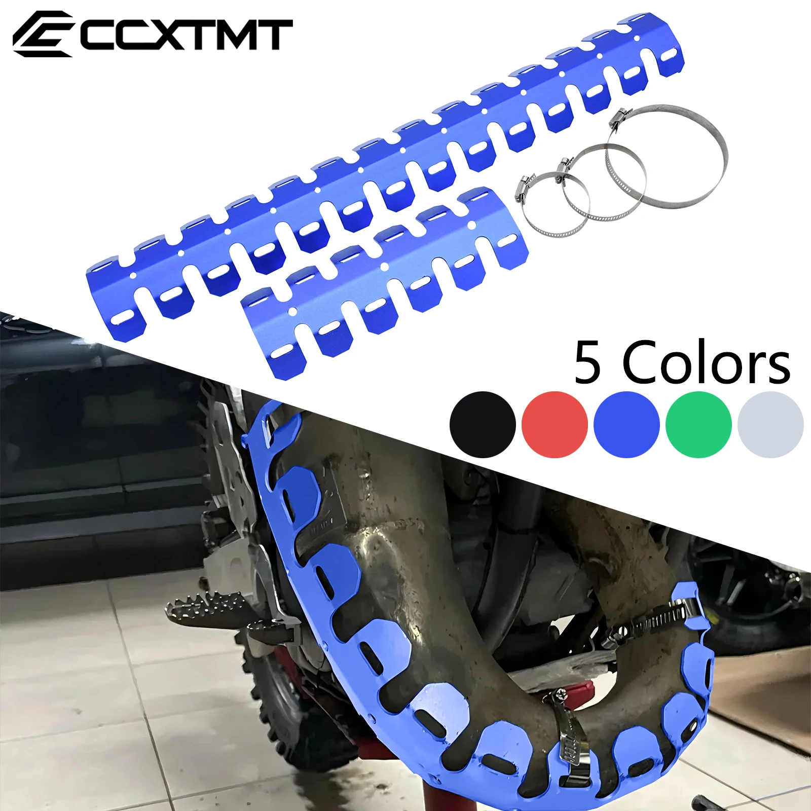 Motorcycle Exhaust Shield Protector Cover Exhaust Pipe Crash For Yamaha YZF250 YZF450 YFZ250 YFZ450 WRF250 WRF450 Honda BETA KTM
