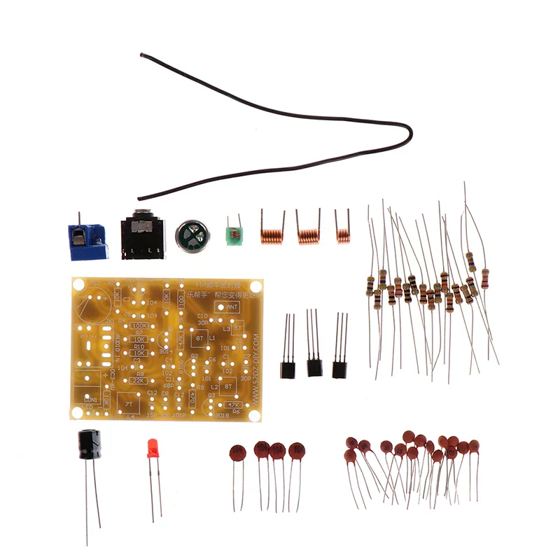Learn Soldering Skills! FM Stereo Radio Module With Microphone DIY Kit, 88-108MHz Soldering Practice Board