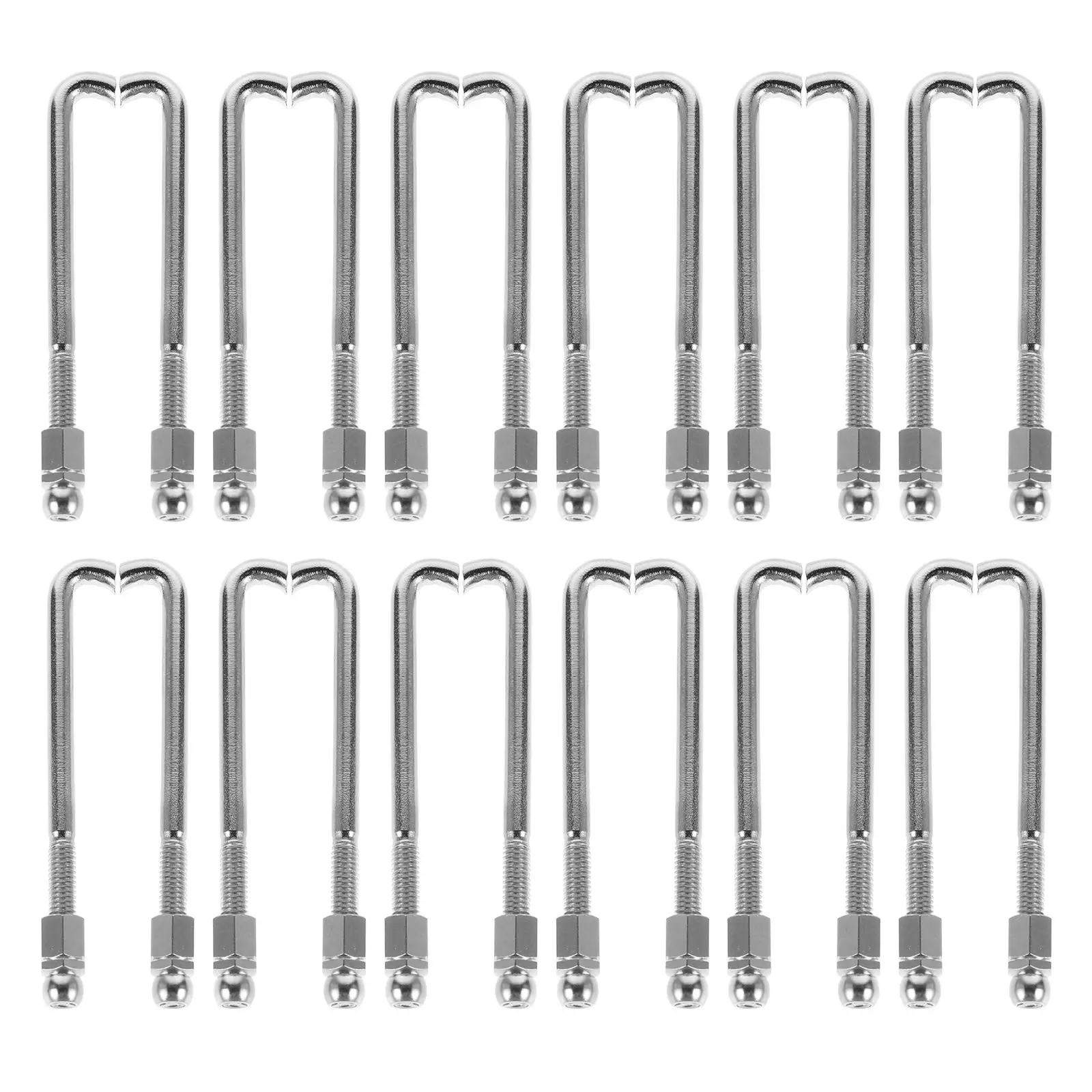 

48 PCS Banjo Hook Nut Bolts Adjustable Hooks Instrument Parts and Accessories Guitar