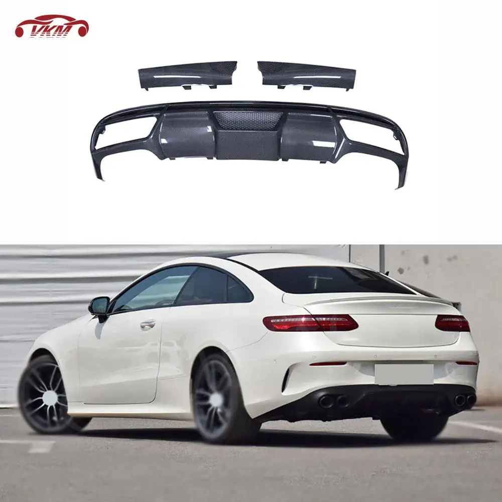 

Car Rear Bumper Diffuser Lip Spoiler for Mercedes Benz E-Class C238 E53 E63 AMG 2017-2022 Carbon Fiber Rear Splitter Protector