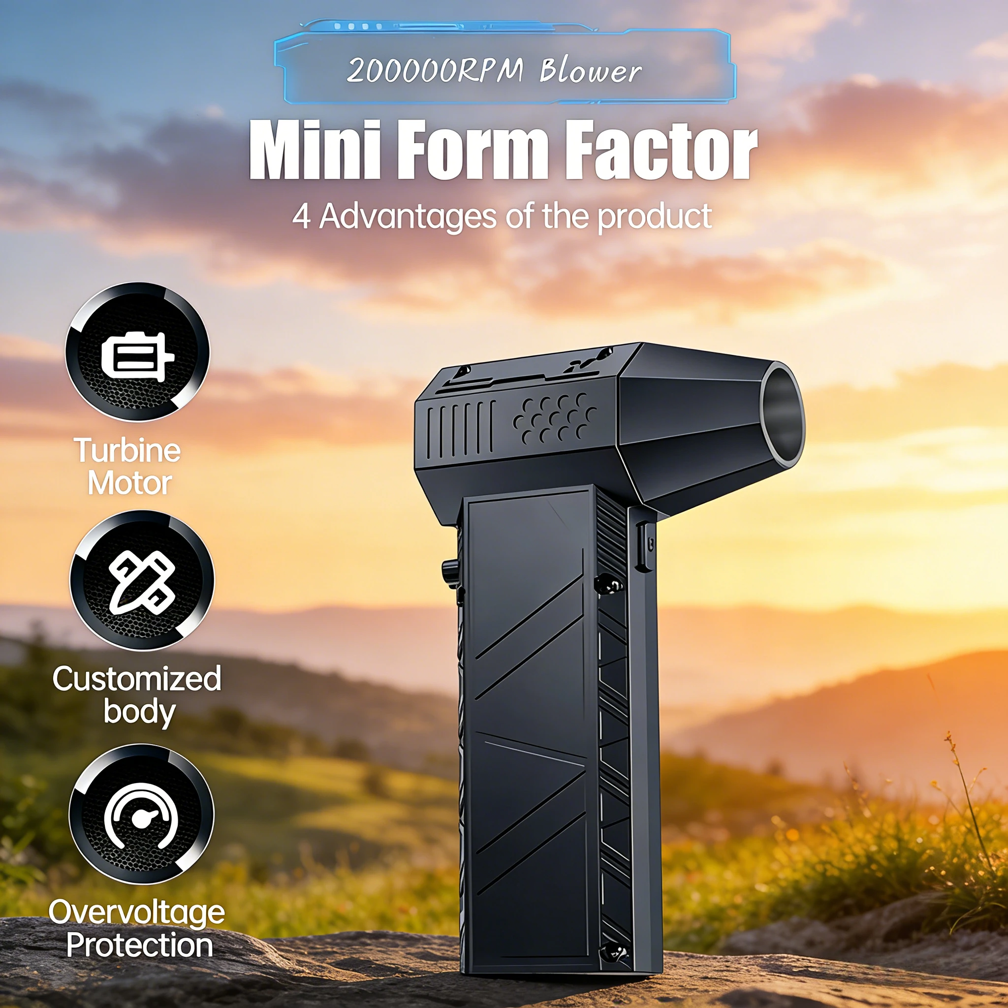 

X16/X11 Compressed Air Blower | 200000RPM Powerful Turbo Jet | High-Speed Air Cleaner